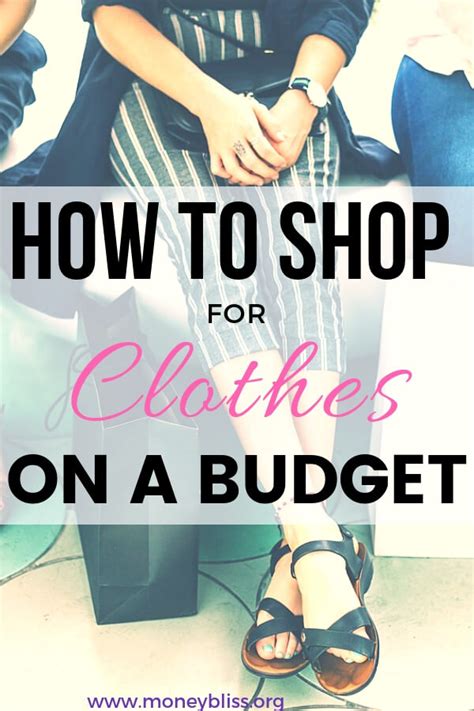 clothes shopping on a budget.